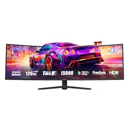 VIEWEDGE 49" DQHD 5120x1440p 120 Hz 1ms MPRT 1500R 110% sRGB FreeSync HDR
