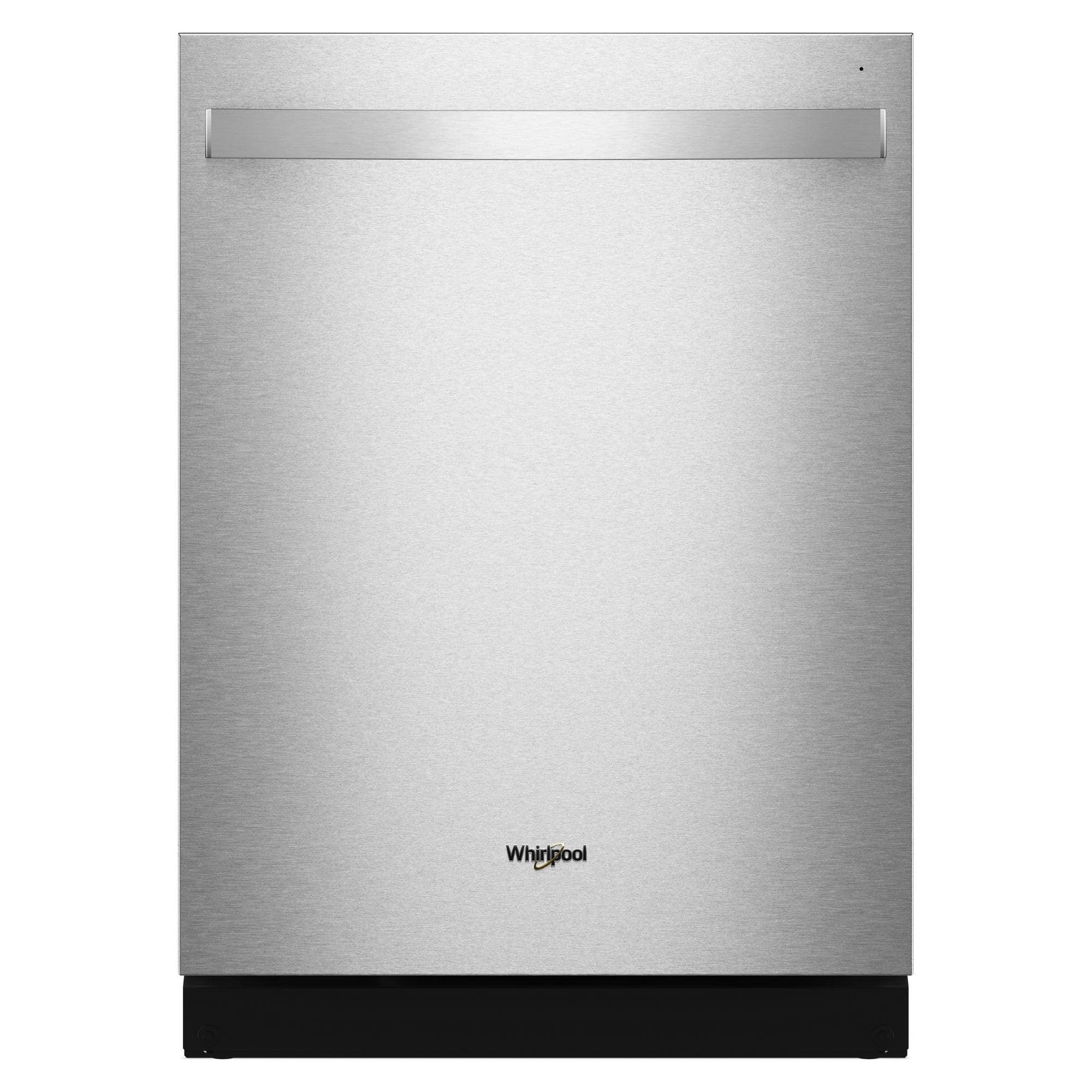 Whirlpool - 24" Top Control Built-In Dishwasher with Total Coverage Wash and Auto Open Air Dry - Stainless Steel - Front_Zoom