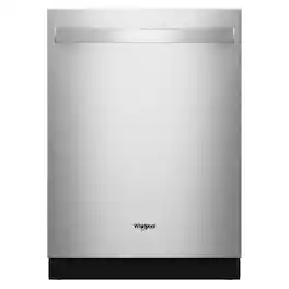 Whirlpool - 24" Top Control Built-In Dishwasher with Total Coverage Wash and Auto Open Air Dry - Stainless Steel