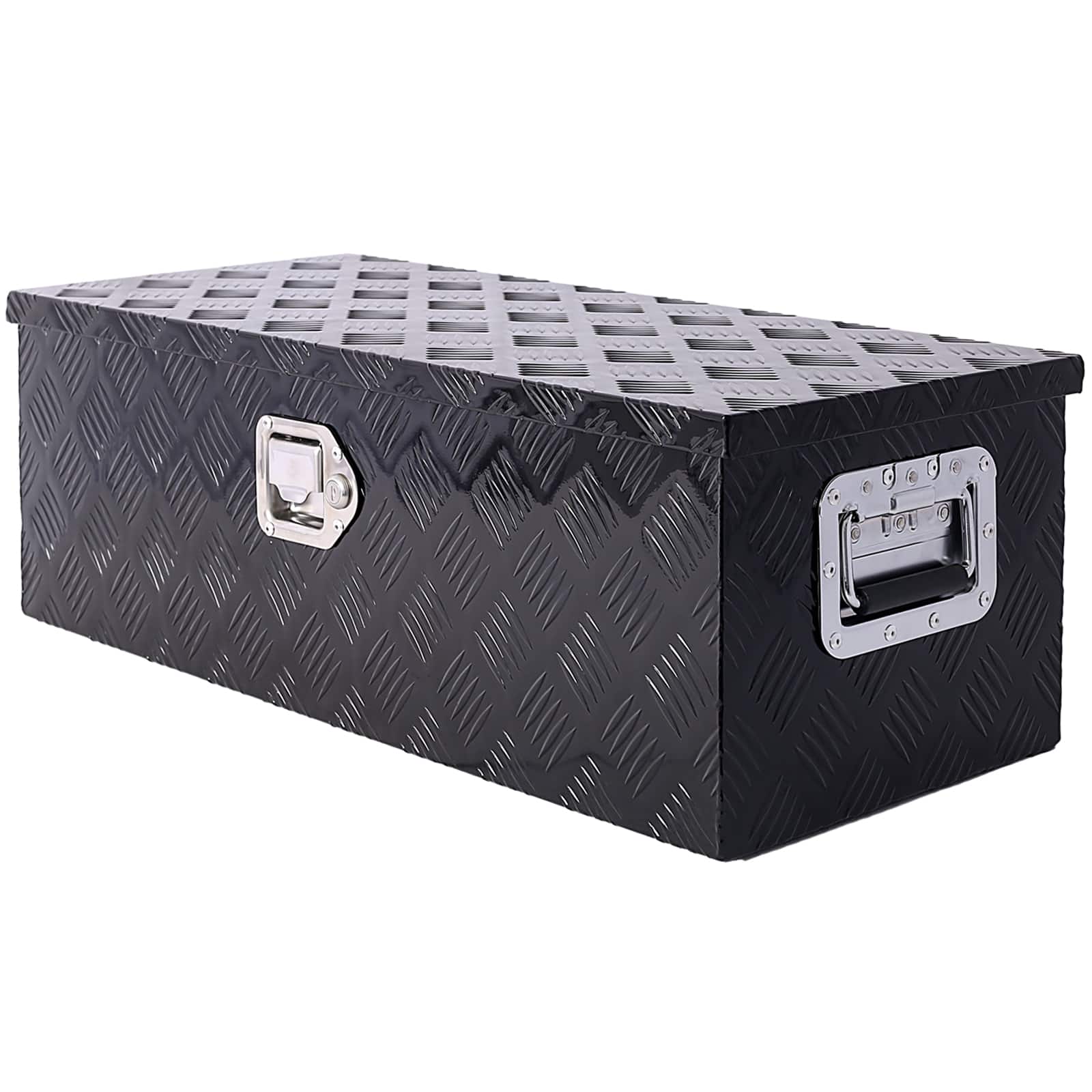 APRILSOUL - 30 Inch Aluminum Truck Tool Box Lightweight Corrosion Resistant Versatile Mounting - Black