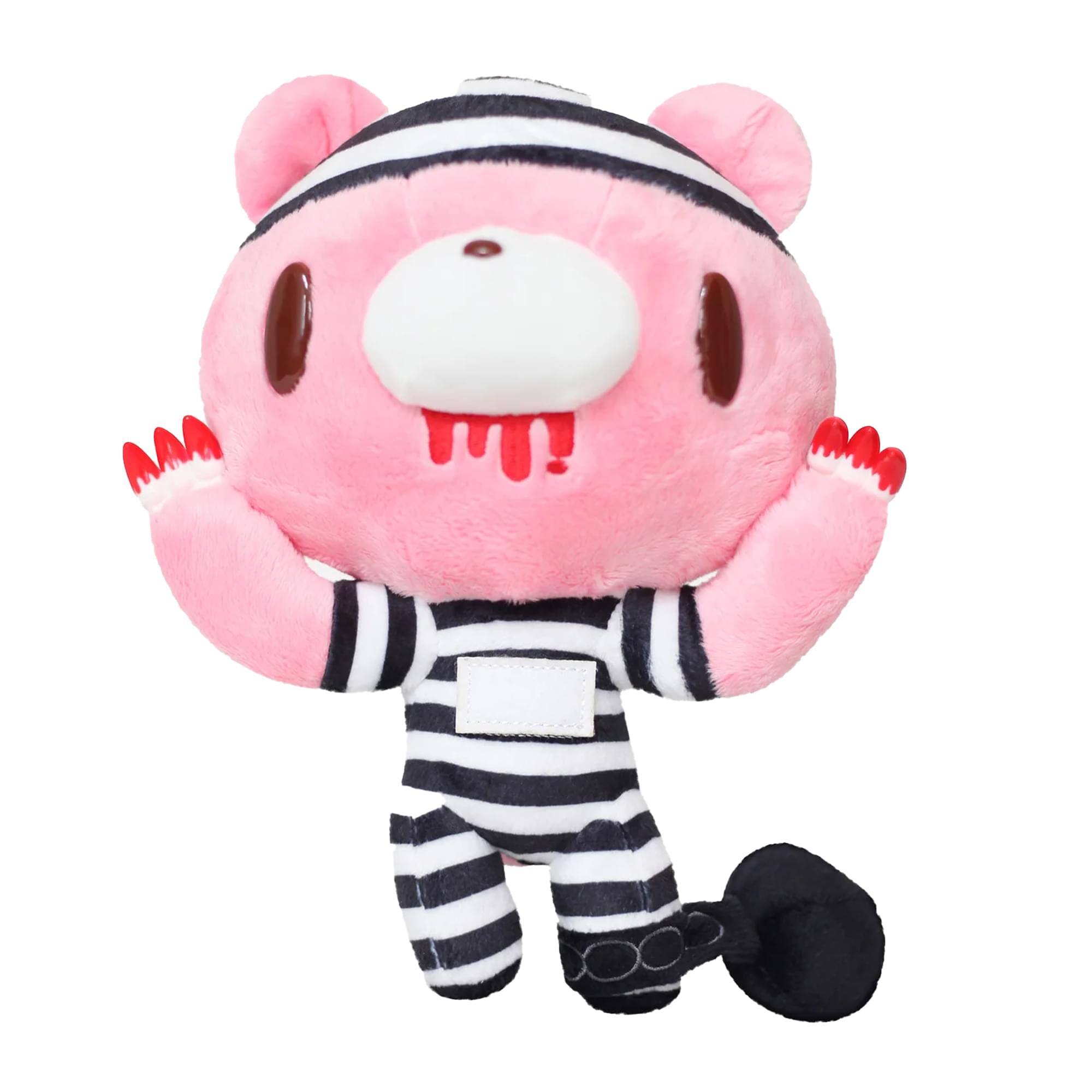 Alt View 10. Great Eastern - Gloomy Bear Orange Convict 8 Inch Collector Plush - Orange.