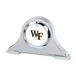 Jardine - Wake Forest Demon Deacons Primary Team Logo Napoleon Desk Clock - Silver