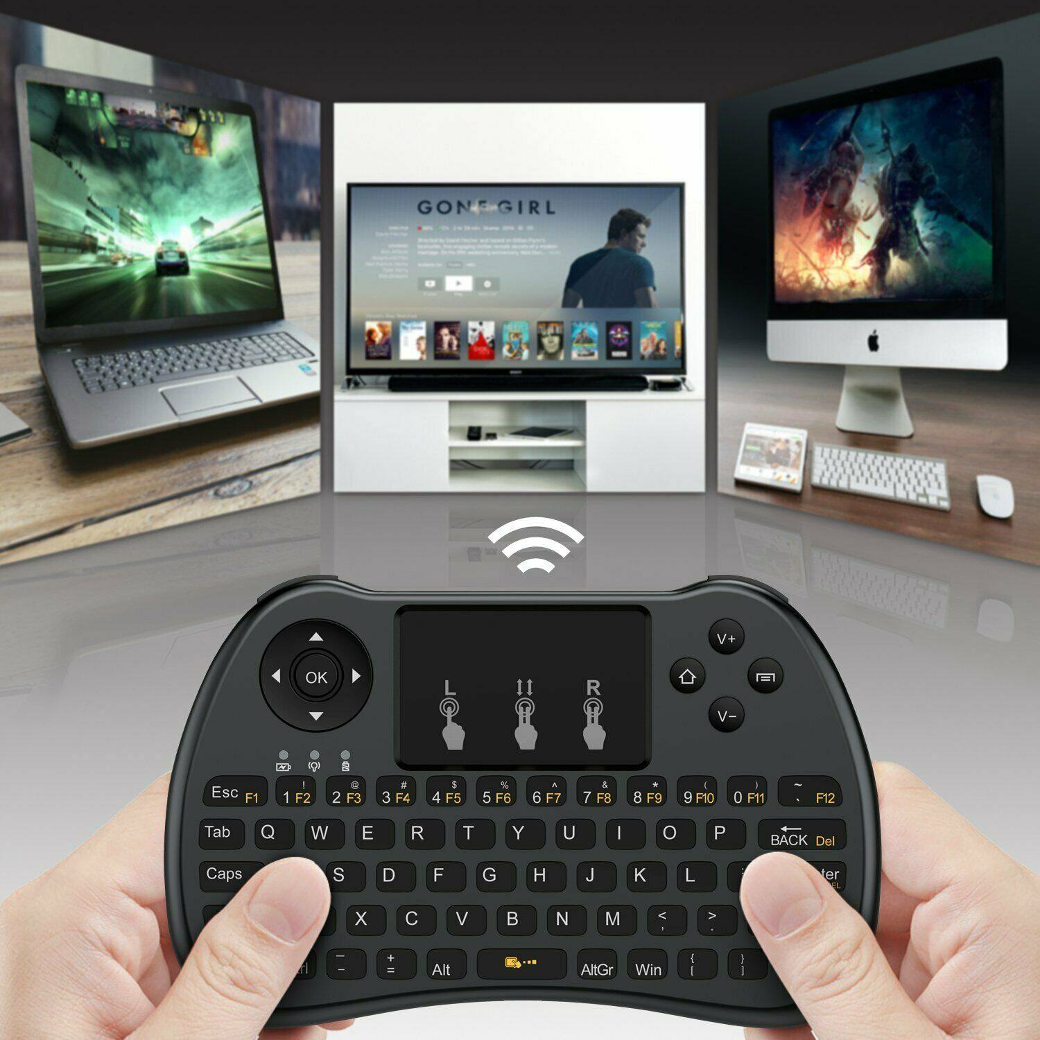 GONE GIRL

V+
OK
L
11
R
V-

Esc F1
120 | 1 F2
w @ 2 F3
# 3 F4
S 4 F5
% 5 F6
A 6 F7
& 7 F8
8 F9
F10
0 F11
F12
Tab
Q
W
E
R
T
Y
U
|
0
P
BACK Del
Caps
S
D
F
G
H
J
K
L
ter
X
C
V
B
N
M

+ =
Alt
AltGr
Win
[ I
} I