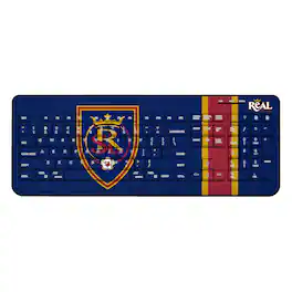 Keyscaper - Real Salt Lake Team Stripe Wireless Keyboard - Multicolor