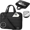 Front. LUGGEX - LUGGEX Back to School Messenger Bag for College, 15/16 Inch Laptop Sleeve with Shoulder Strap - LTX02 - Black.