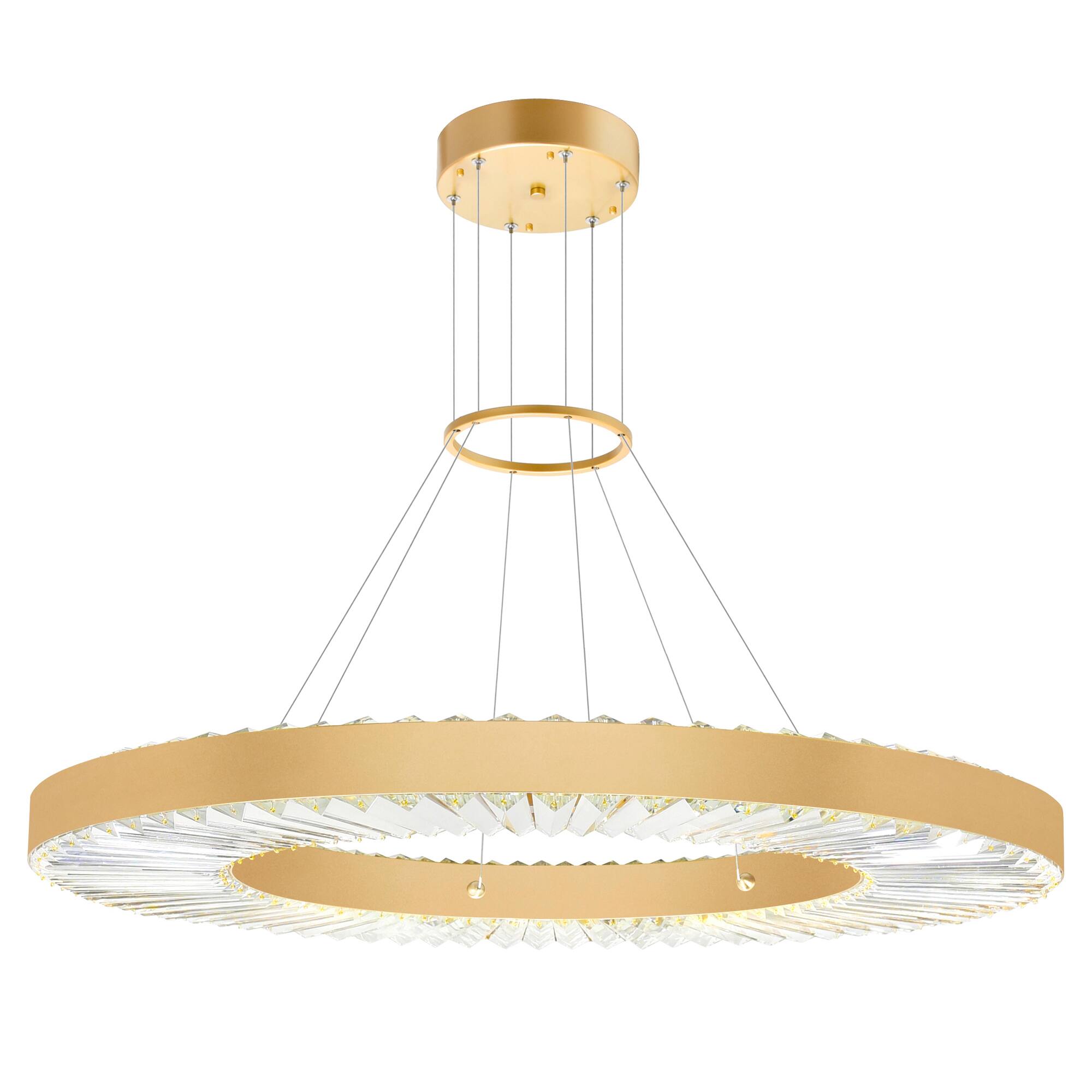 Alt View 1. CWI Lighting - Bjoux LED Chandelier With Sun Gold Finish - Sun Gold.
