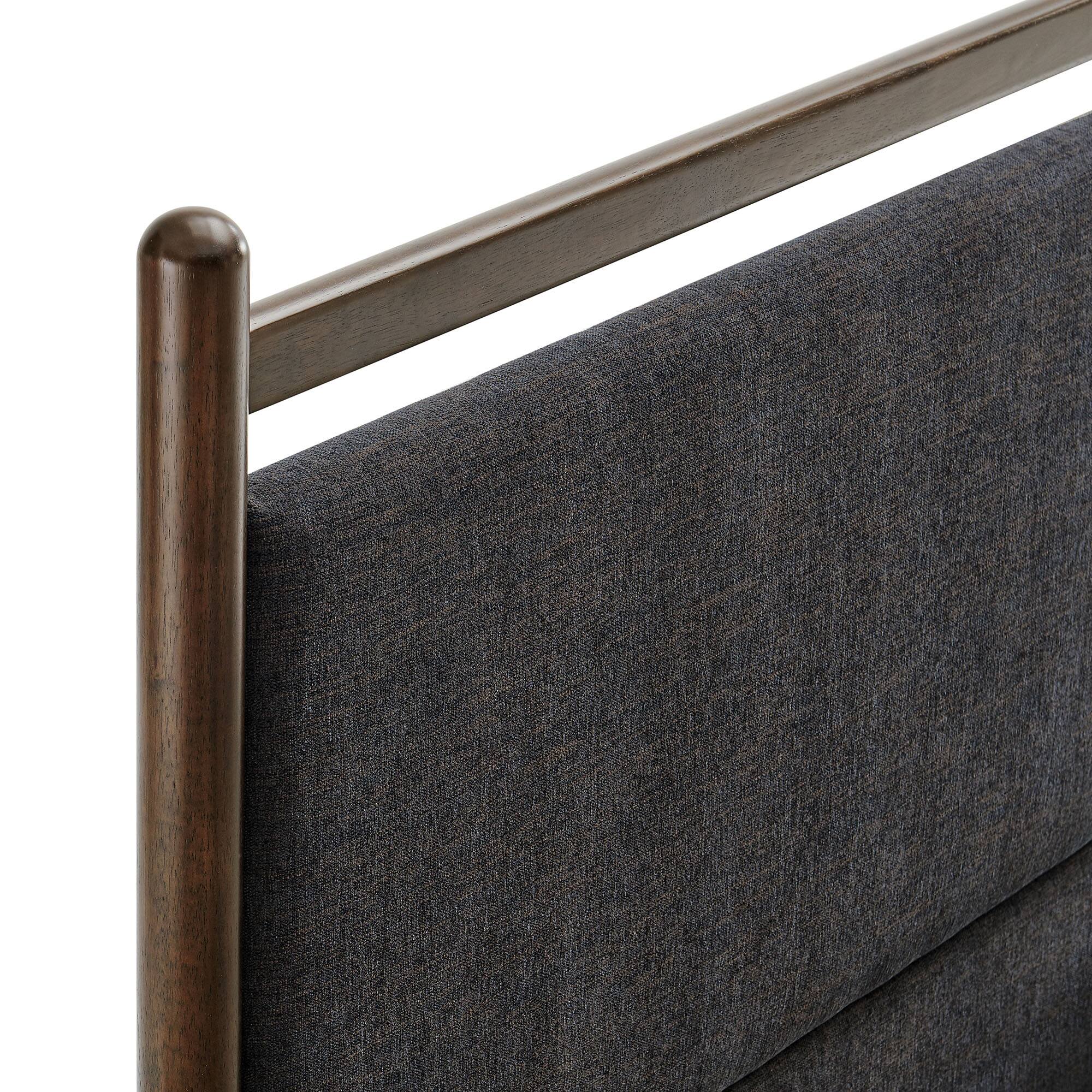 Alt View 5. Modway - Ginny Platform Bed Frame by Modway - Wenge Heathered Dark Gray.