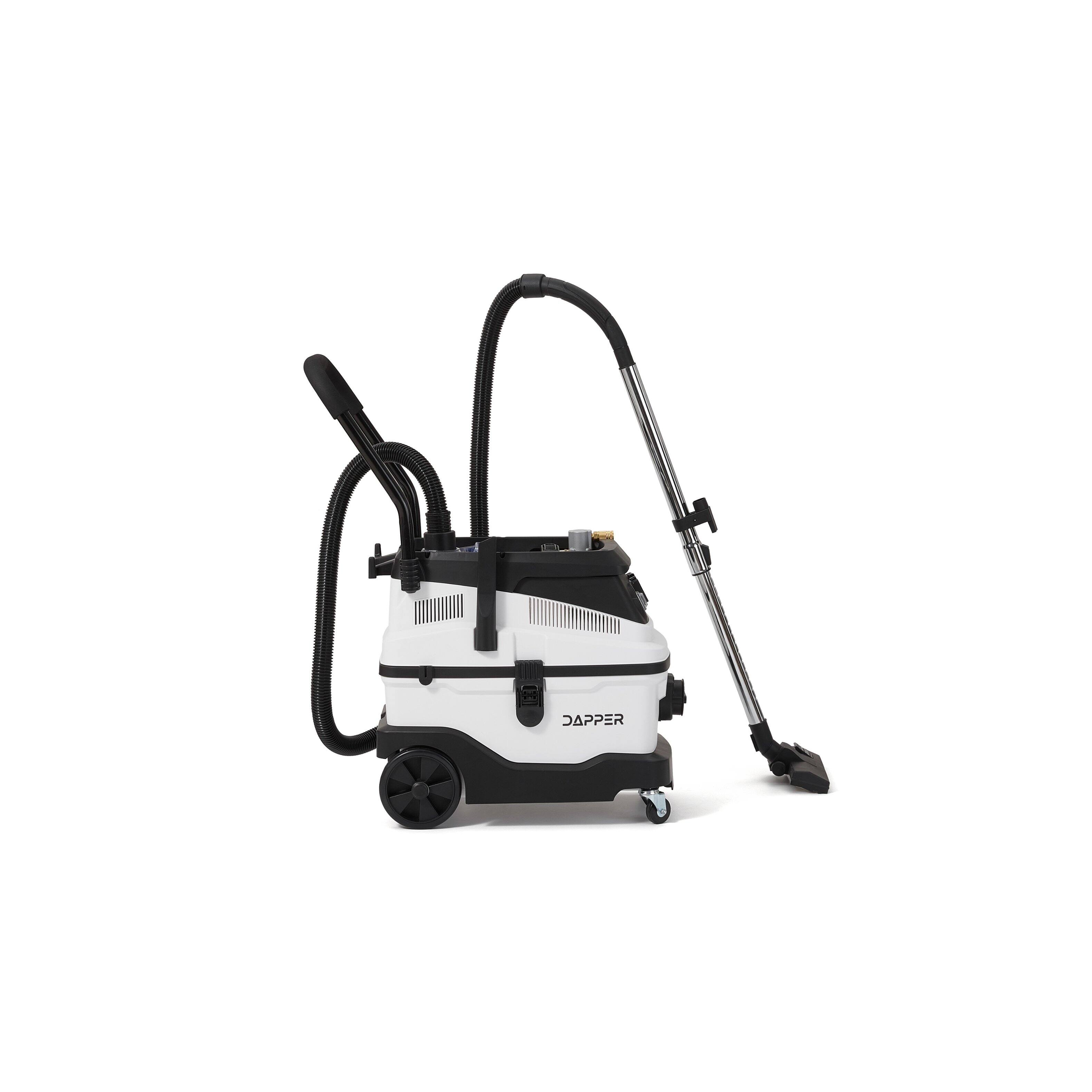 Alt View 6. Dapper Supply - Dapper Supply 8 Gallon 6 Peak HP Wet Dry Dust Extractor Vacuum with HEPA Filter Tool Auto Start 2 Year Warranty - White.