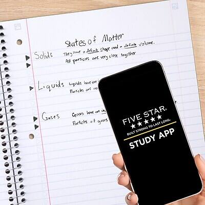 States of Matter

Solids
- They have a definite shape and a definite volume.
- All particles are very close together.

Liquids
- Liquids have no definite shape but a definite volume.
- Particles are not as close together as in solids.

Gases
- Gases have no definite shape or volume.
- Particles of gases are far apart and move freely.

FIVE STAR
BUILD TO LAST
FIVE STAR STUDY APP