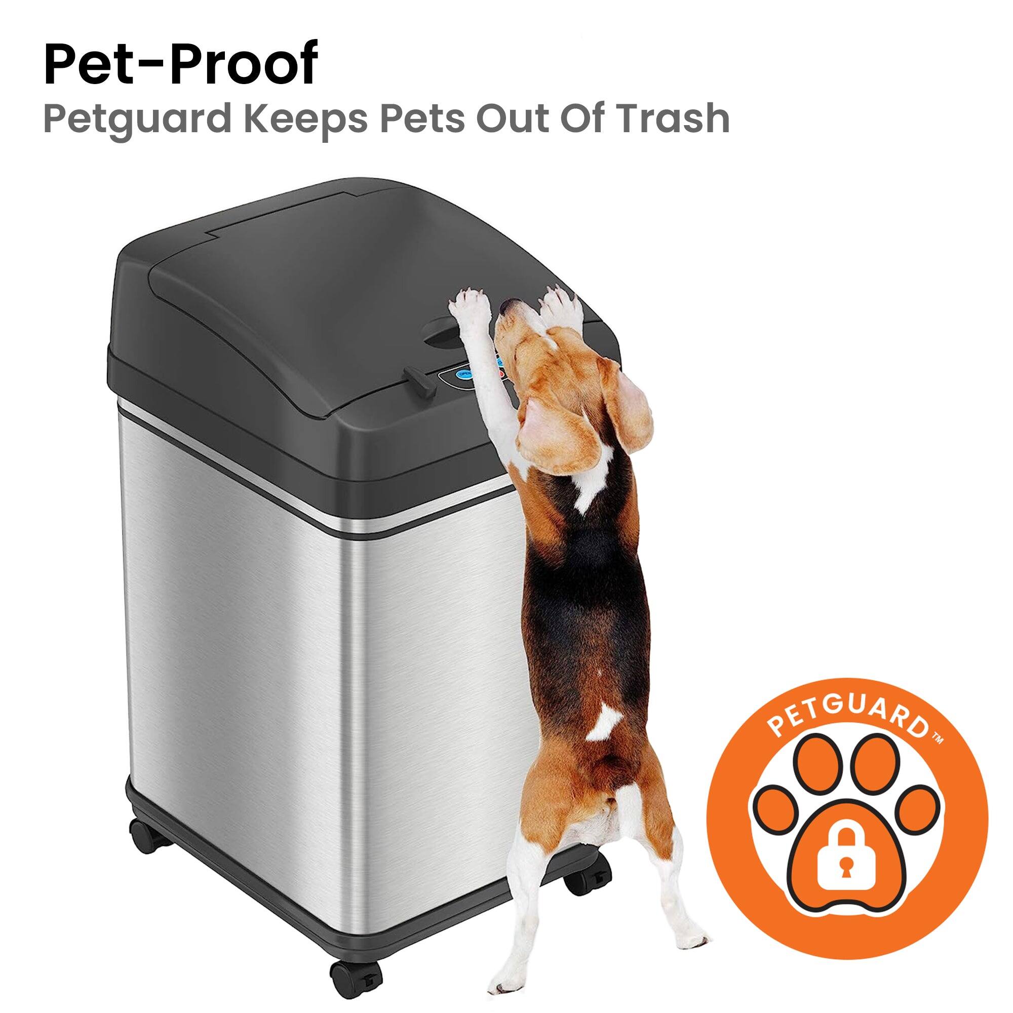 Pet-Proof  
Petguard Keeps Pets Out Of Trash  

PETGUARD™