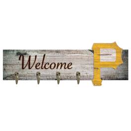 Fan Creations - Pittsburgh Pirates 24" x 6" Mounted Coat Hanger - Multicolor