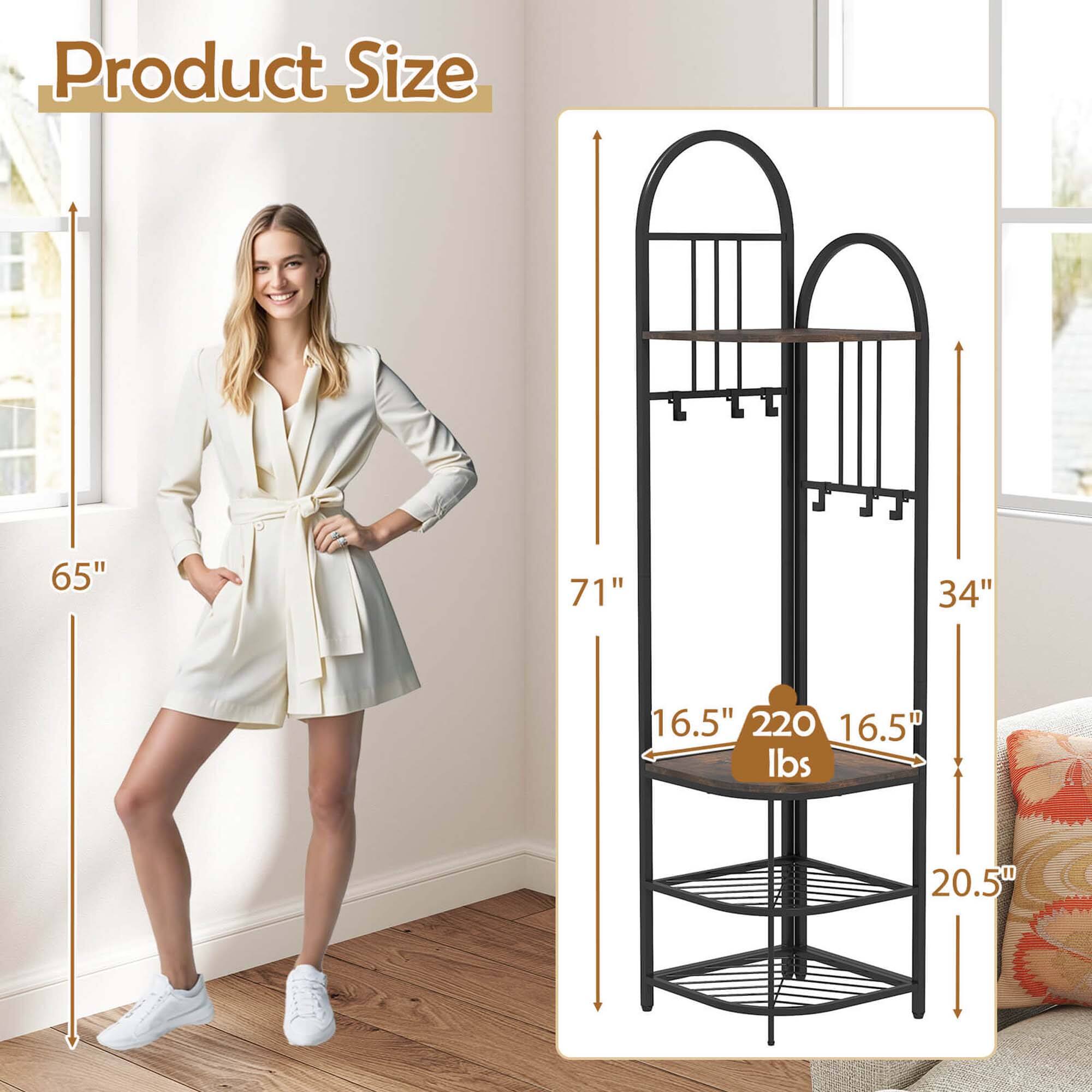 Product Size: 65", 71", 34", 16.5", 220, 16.5", 20.5"