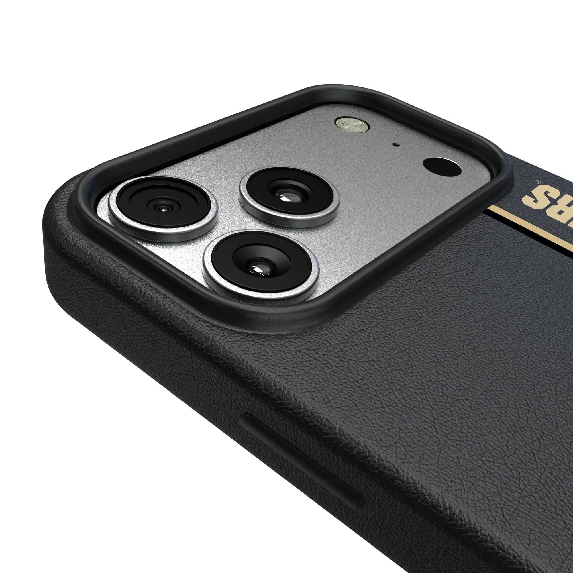 Alt View 2. Keyscaper - Purdue Boilermakers iPhone Magnetic Bump Case - 15 Pro - Black.