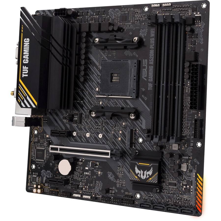ASUS TUF GAMING A520M PLUS WIFI Gaming Desktop Motherboard AMD