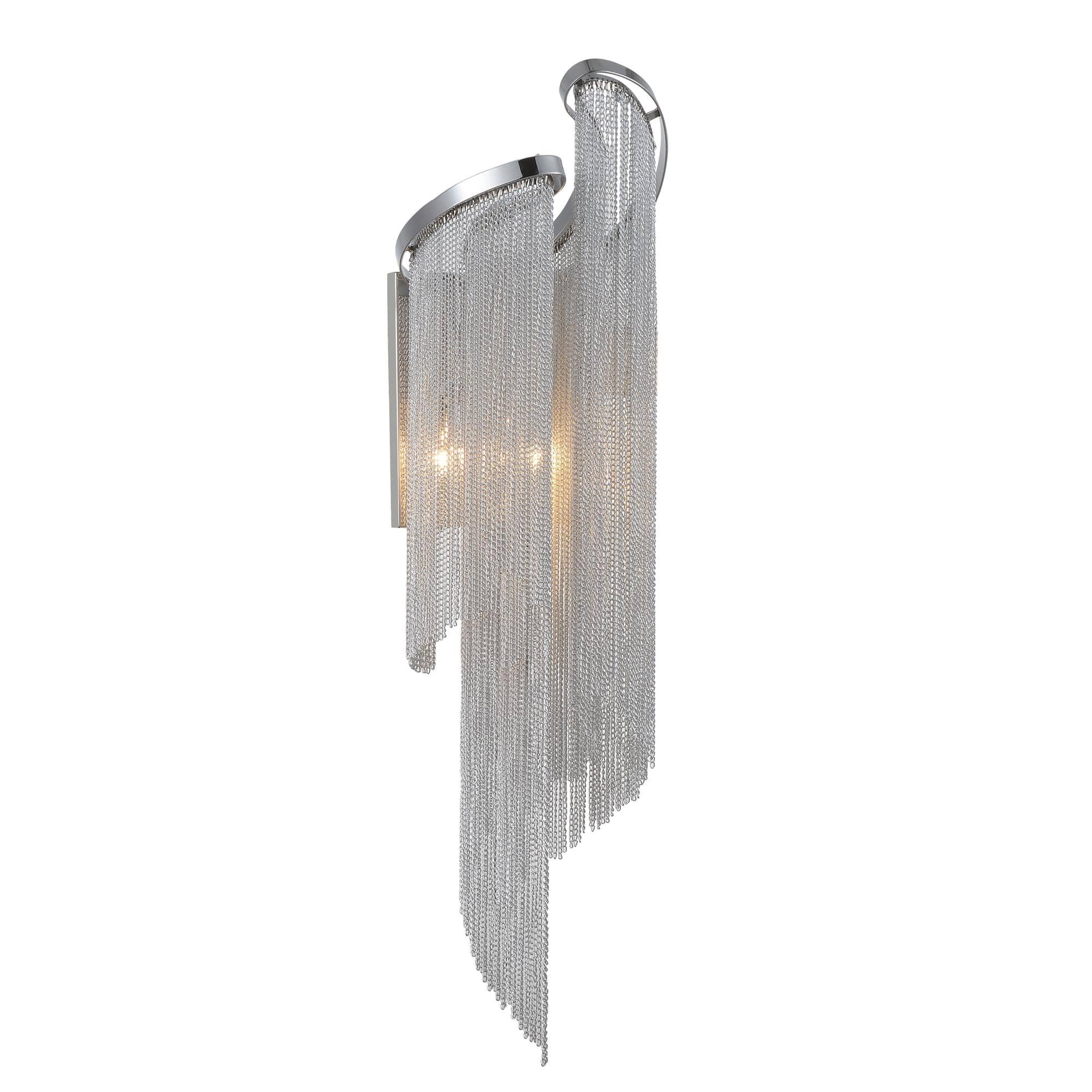 CWI Lighting - Daisy 2 Light Wall Sconce With Finish - Chrome