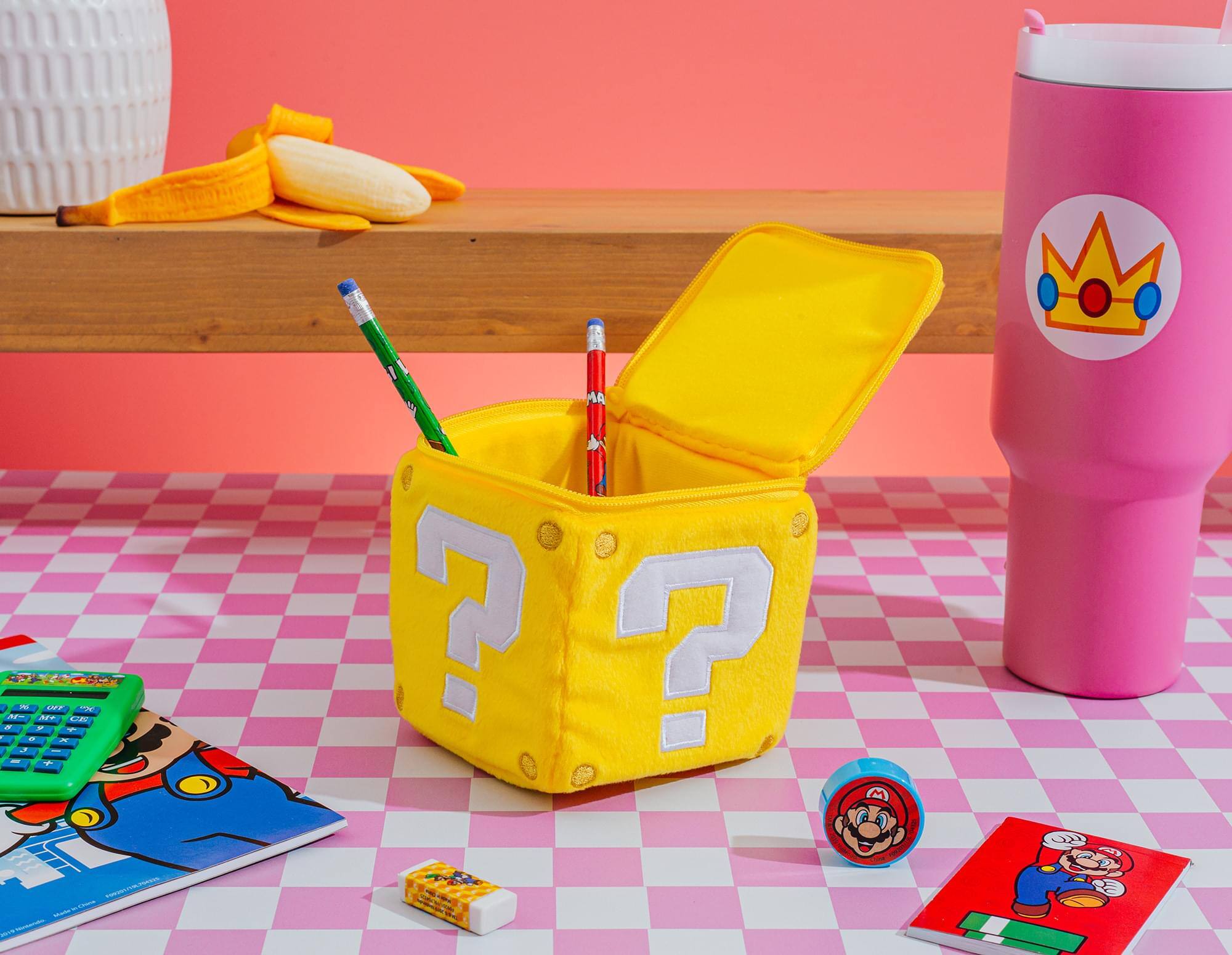 Alt View 4. Little Buddy - Nintendo - Super Mario Bros. Coin Box 5" Plush   - Collectibles - Multicolor.