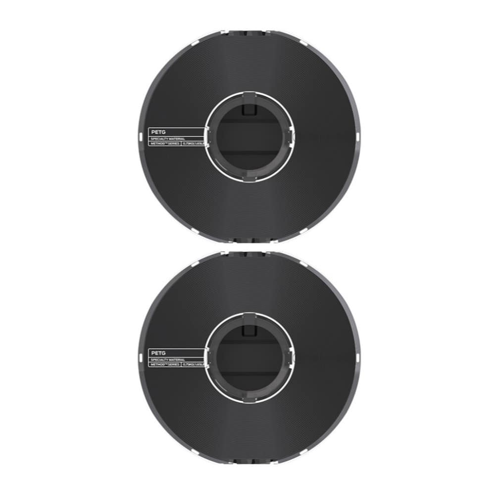 MakerBot - PETG Specialty Filament Spool for Method 3D (Black, 1.65lb, 2-Pack)