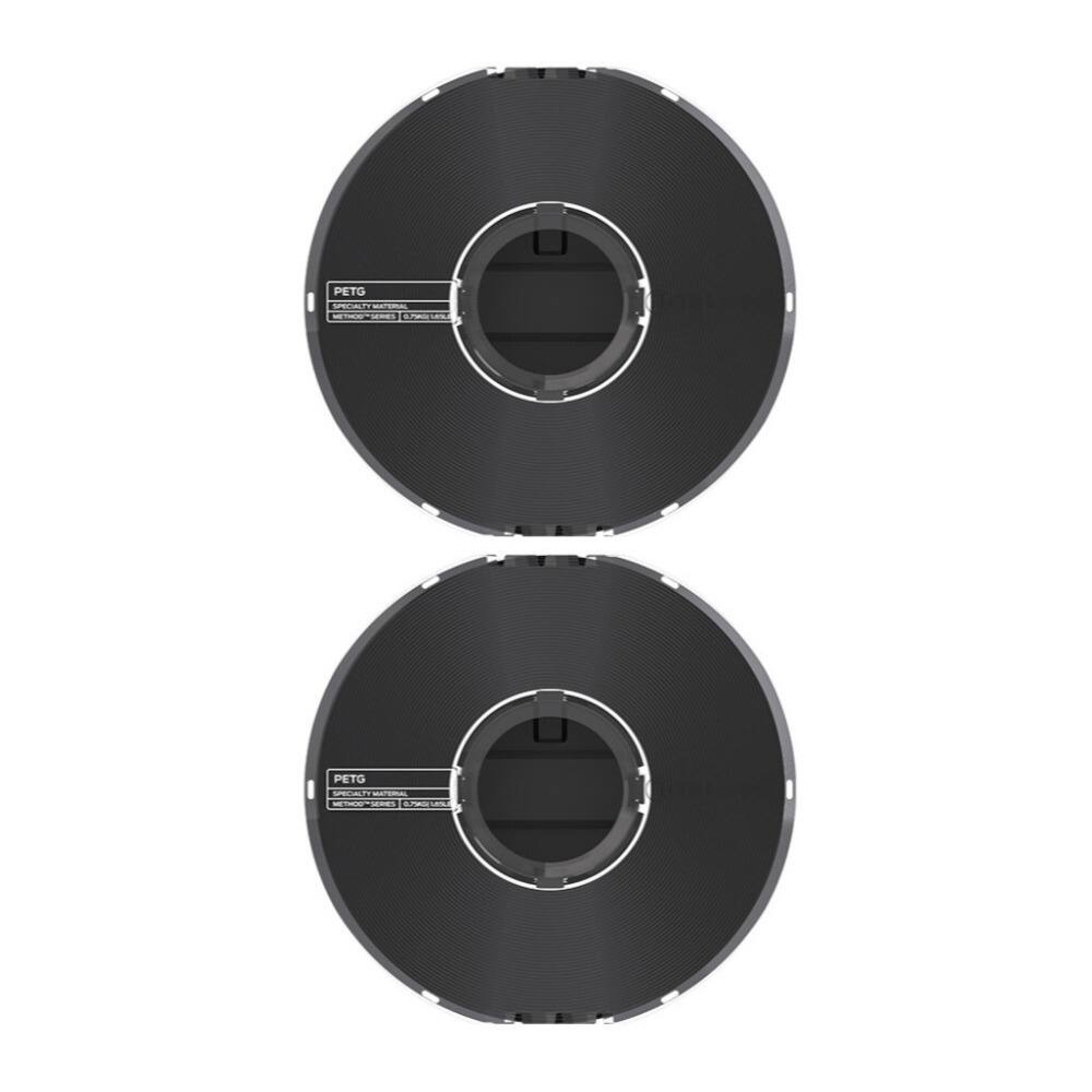 MakerBot - PETG Specialty Filament Spool for Method 3D (Black, 1.65lb, 2-Pack)