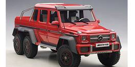 Mercedes G63 AMG 6X6 Red 1/18 Model Car by Autoart