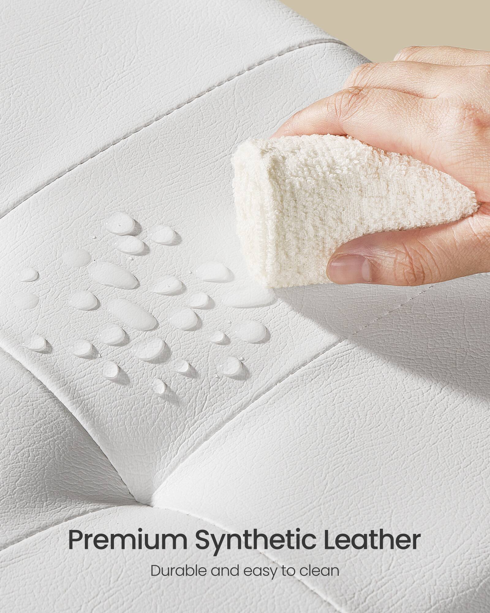 Premium Synthetic Leather  
Durable and easy to clean