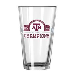 Logo Brands - Texas A&M Aggies 2024 NCAA Women's Tennis National Champions 16oz. Pint Glass - Multicolor