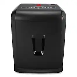 Universal - UNV48110 10 Manual Sheet Capacity Cross-Cut Shredder with Lockout Key - Black