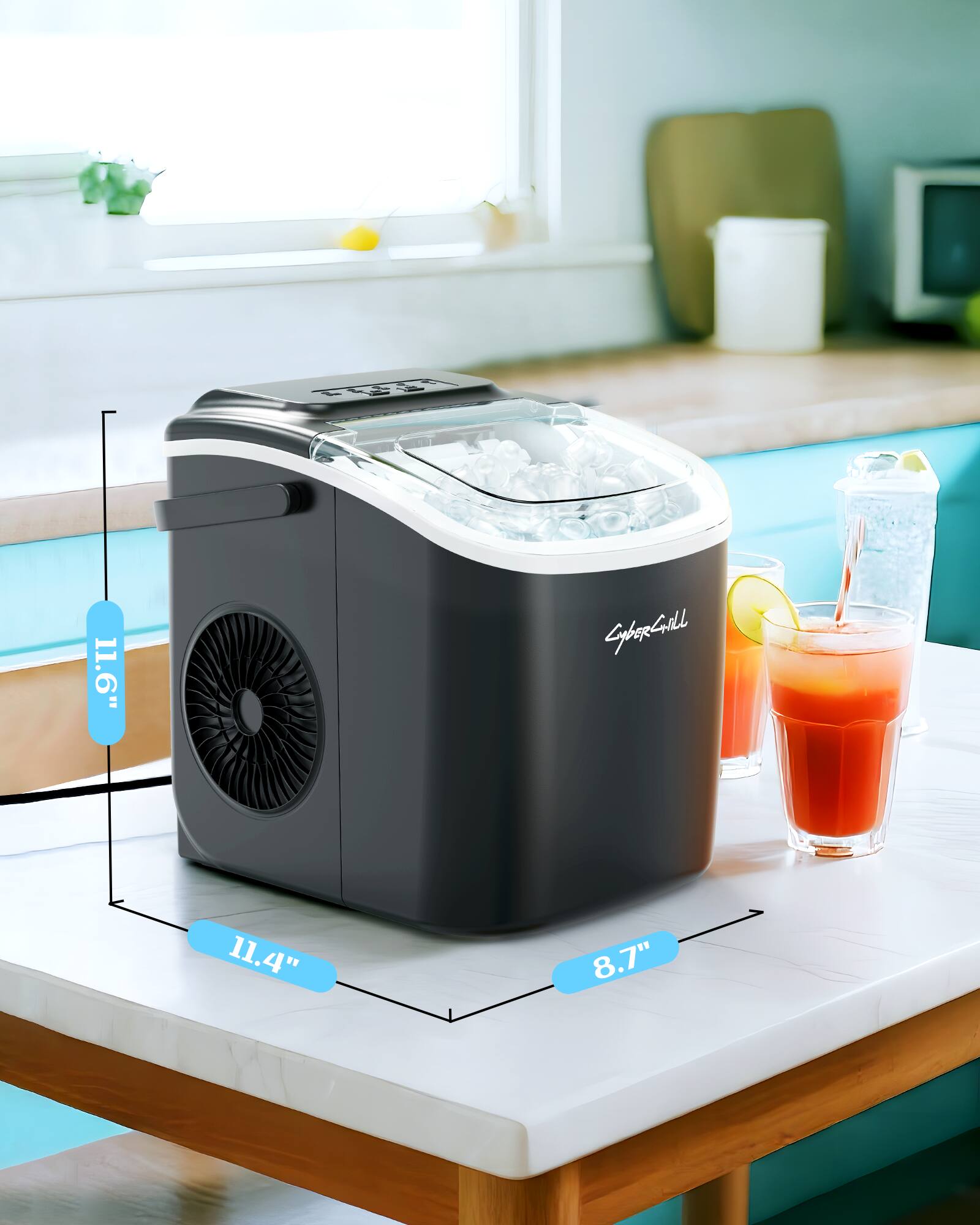 F 11.6" SpeRGill 11.4" 8.7"