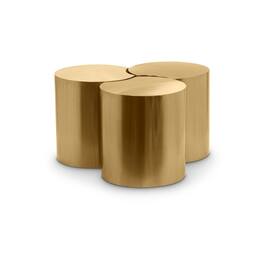 Meridian Furniture - Dimple Coffee Table - Gold