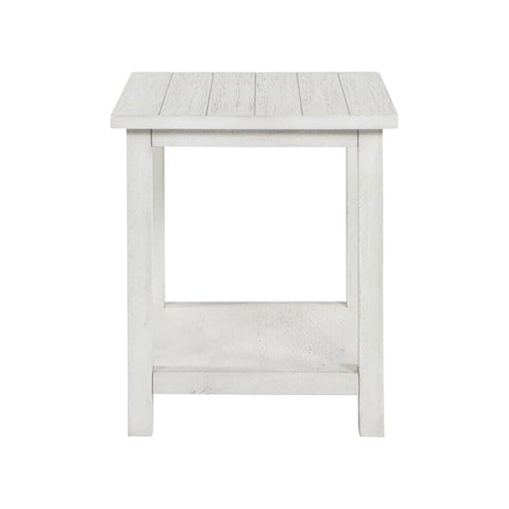 Alt View 4. Coaster Co. of America - Payne 3-piece Coffee and End Table Set Distressed White - White.
