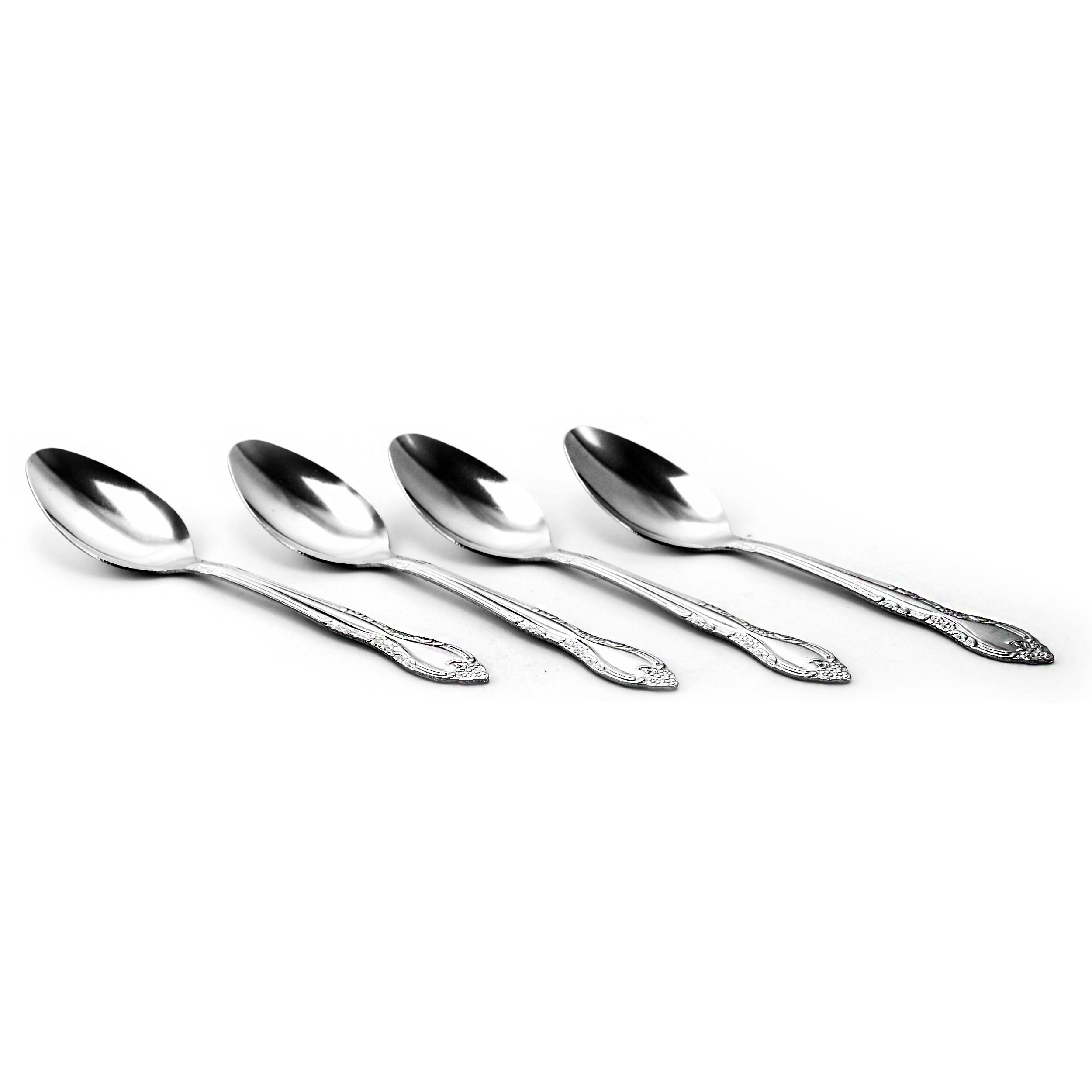 Alt View 5. Gibson - Abbie 24 Piece Stainless Steel Teaspoon Set - Silver.