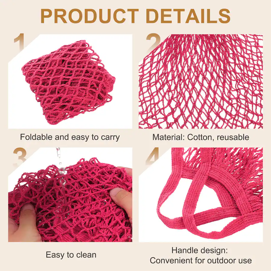 Red Roses Shorts Unique Bargains Reusable Mesh Produce Bag, Washable Net Portable Fruit ...