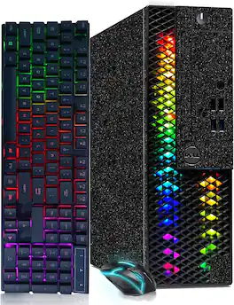 Dell - Refurbished Excellent - OPTIPLEX 3040 SFF RGB Gaming PC, I5-6500 up to 3.6GHz, GeForce GTX 750 Ti 4G, 16GB RAM, 512G SSD, 600M WiFi, Win11P - Black