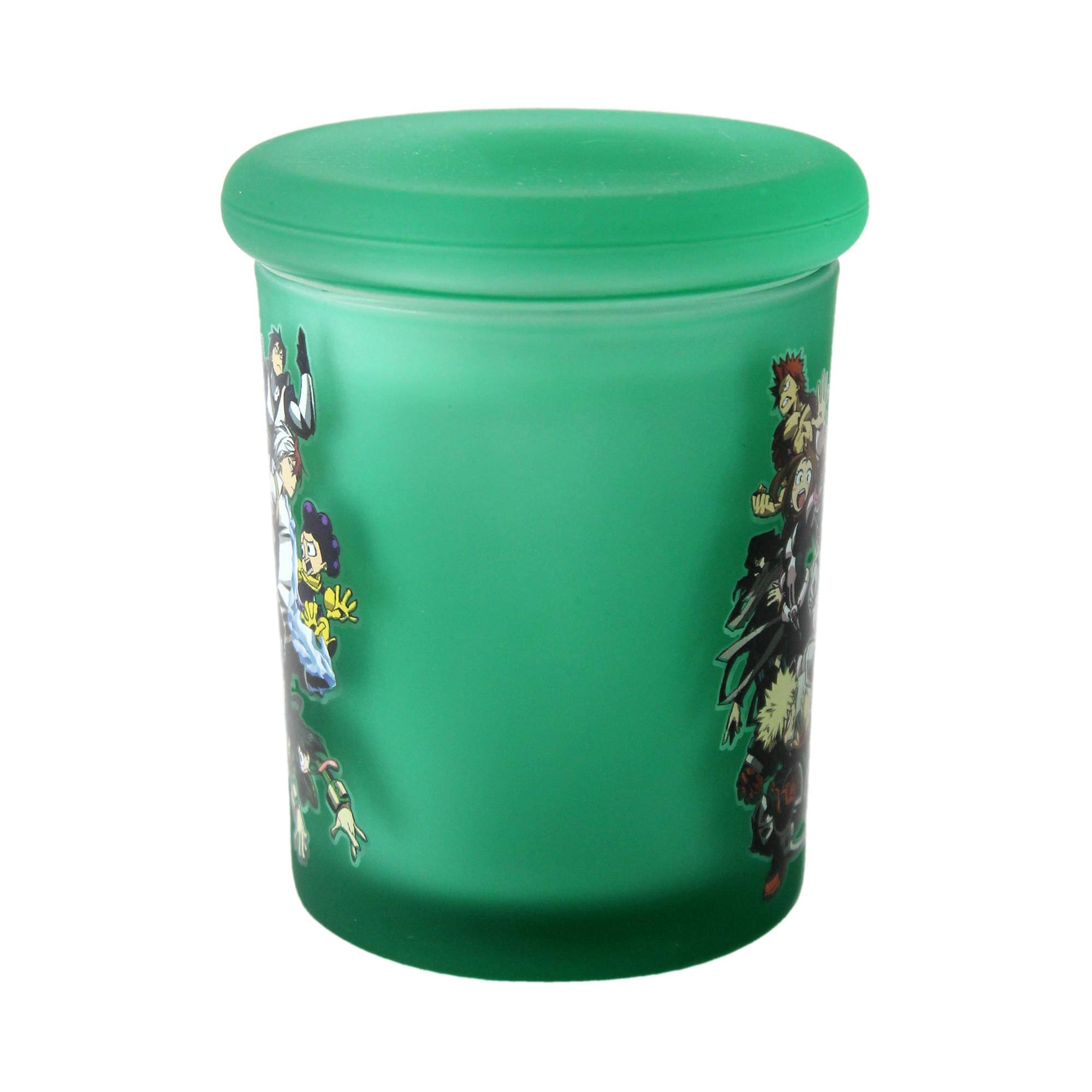 Alt View 2. Just Funky - My Hero Academia Class 1-A 6 Ounce Glass Container - Green.