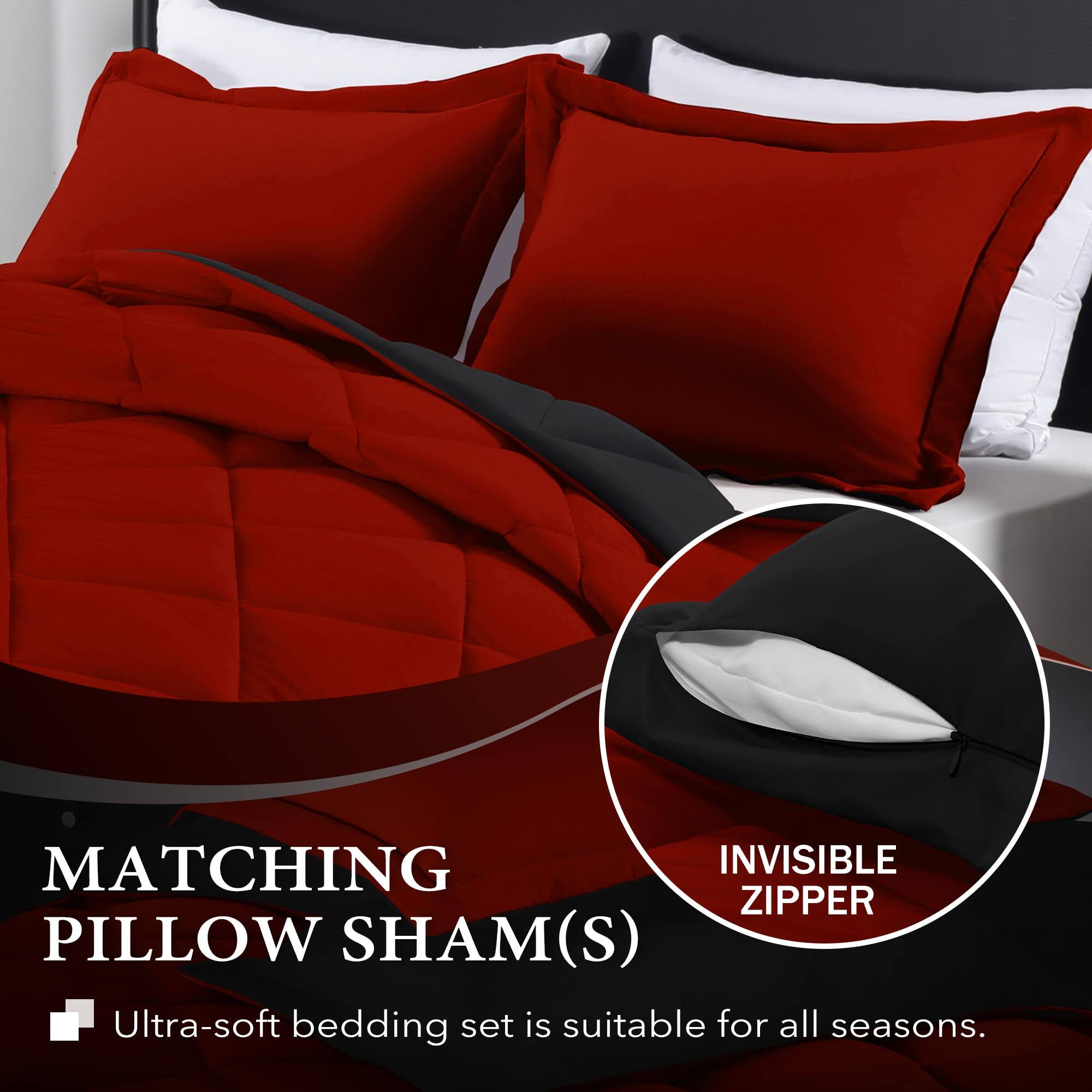 MATCHING PILLOW SHAM(S)  
Ultra-soft bedding set is suitable for all seasons.  
INVISIBLE ZIPPER