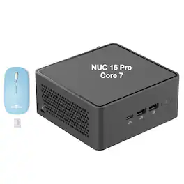 ASUS - Upgraded - NUC 15 Pro Tall Kit Mini Desktop (Core 7 240H, 16GB, 1TB SSD, Win 11 Pro) w/Dockztorm Wireless Mouse - Black