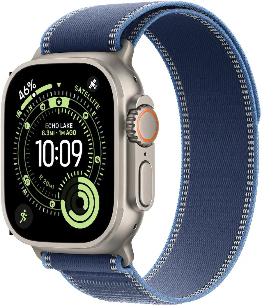 Apple Watch Ultra (GPS+Cellular) 49mm Titanium Case with Blue
