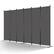 Front. VEVOR - Room Divider, 6 Panel Room Divider, Folding Privacy Screen and Portable Partition Divider for Room Separation - Gray.