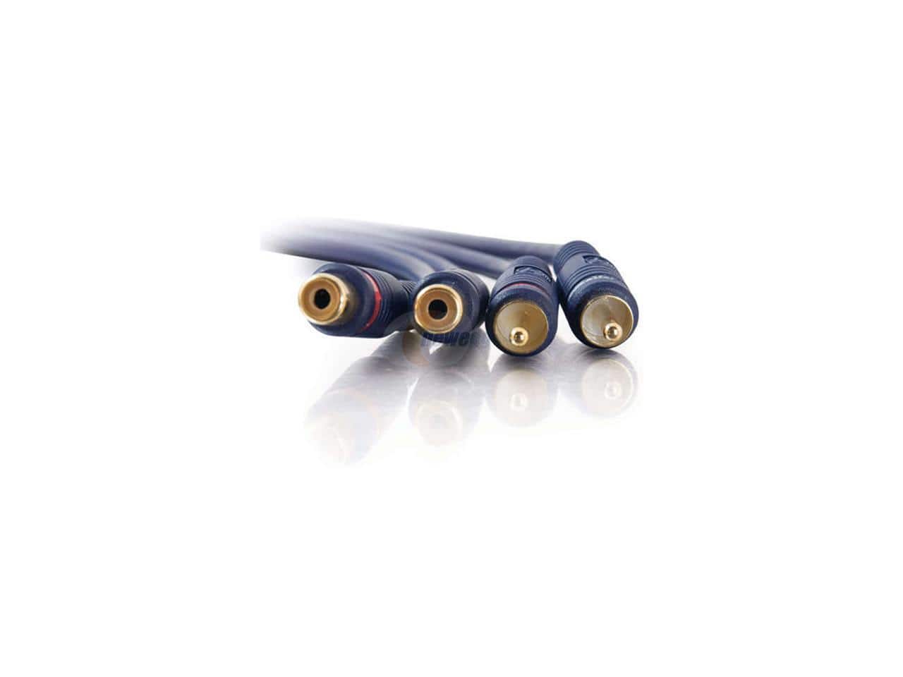 Cables to Go - C2G 13042 Velocity RCA Stereo Audio Extension Cable, Blue (25 Feet, 7.62 Meters)