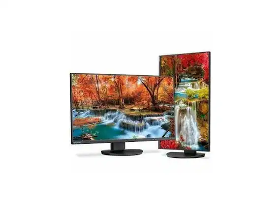 Front. Sharp - Sharp MultiSync DD-EA272F 27" Full HD IPS Monitor - 1920x1080 - 6ms - 75Hz - USB-C, HDMI, VGA, DP - Black.