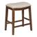 Angle. OSP Home Furnishings - Metro 24" Faux Leather Saddle Stool - Cream.