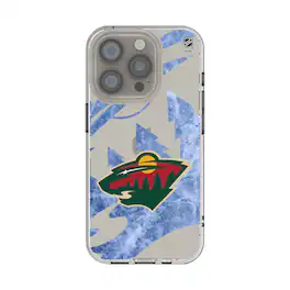 Keyscaper - NHL - Minnesota Wild iPhone Clear Ice Case - 15 - Multicolor