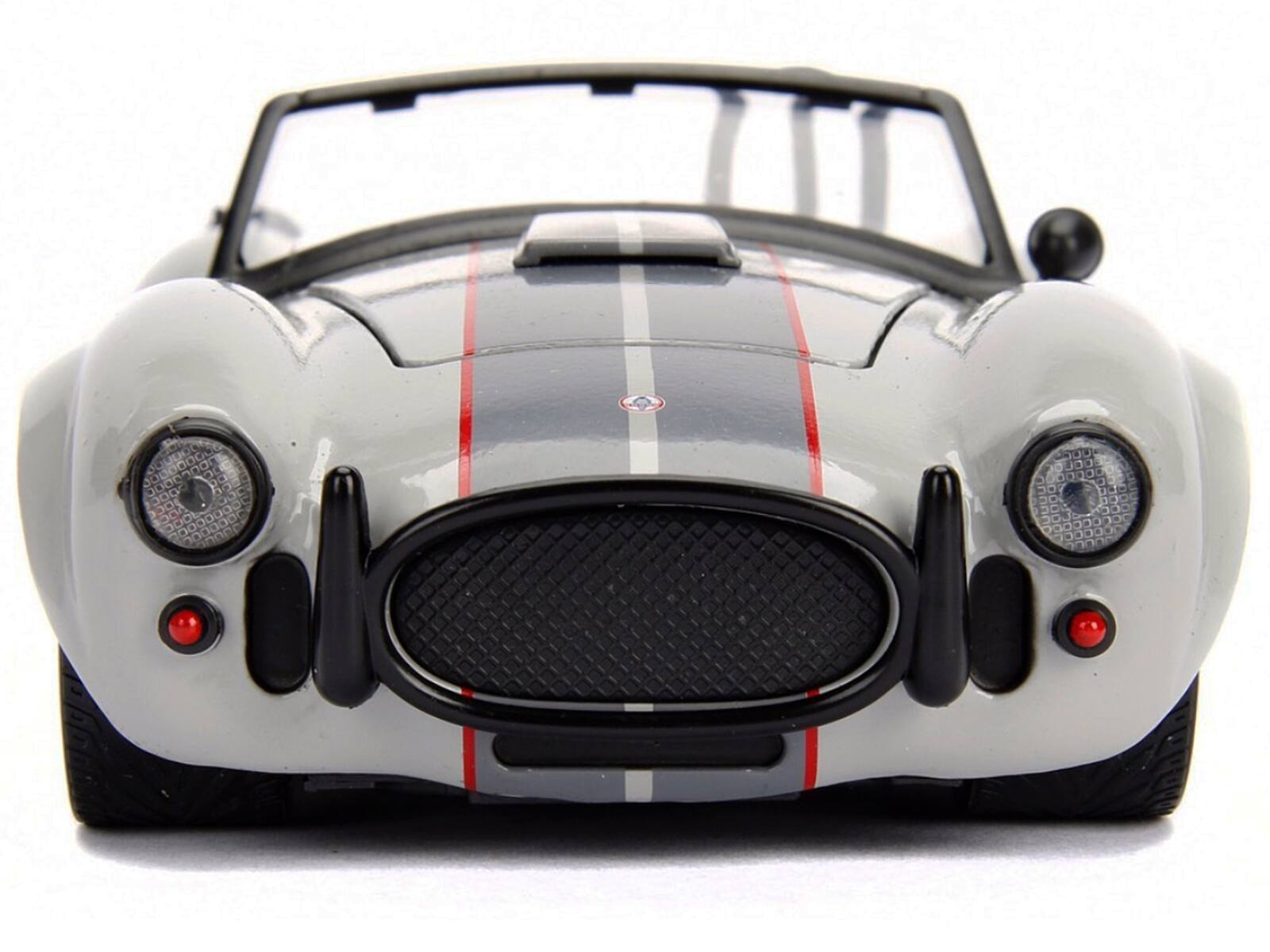Left. Jada - 1965 Shelby Cobra 427 S/C Grey 1/24 Diecast Model Car by Jada - Grey.