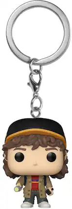 Front. Funko - Funko Keychain: Stranger Things - Dustin Henderson - COLLECTIBLES - Multicolor.