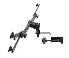 Front. Gator Frameworks - Universal Tablet Clamping Mount with 2-Point System and Multi-Surface Desktop Attachment - Black.