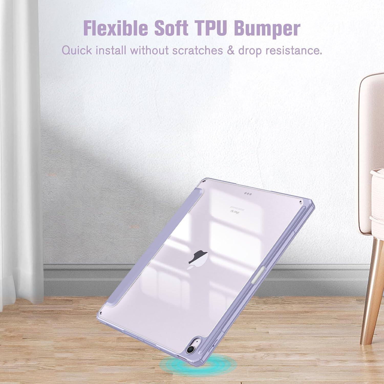 Flexible Soft TPU Bumper  
Quick install without scratches & drop resistance.