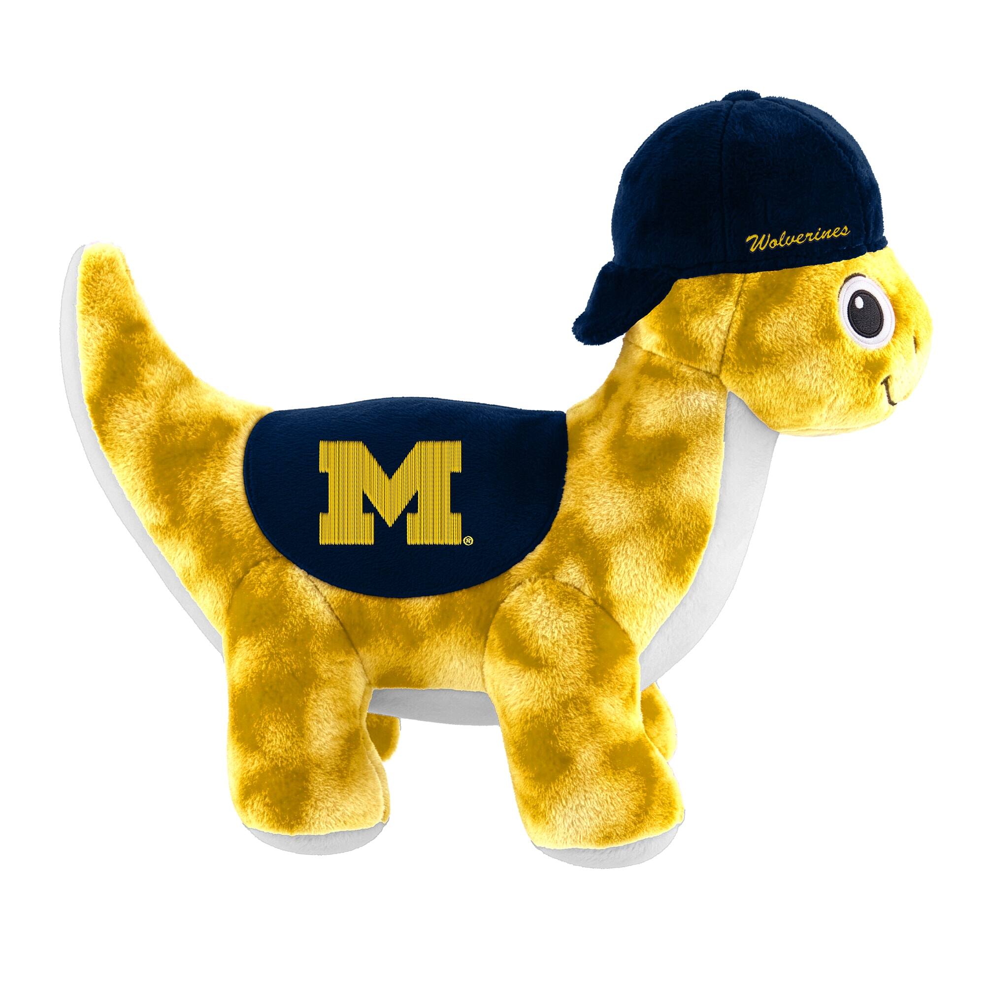 Alt View 1. Sporticulture - Michigan Wolverines Huddle Plush Fanasaur - Multicolor.