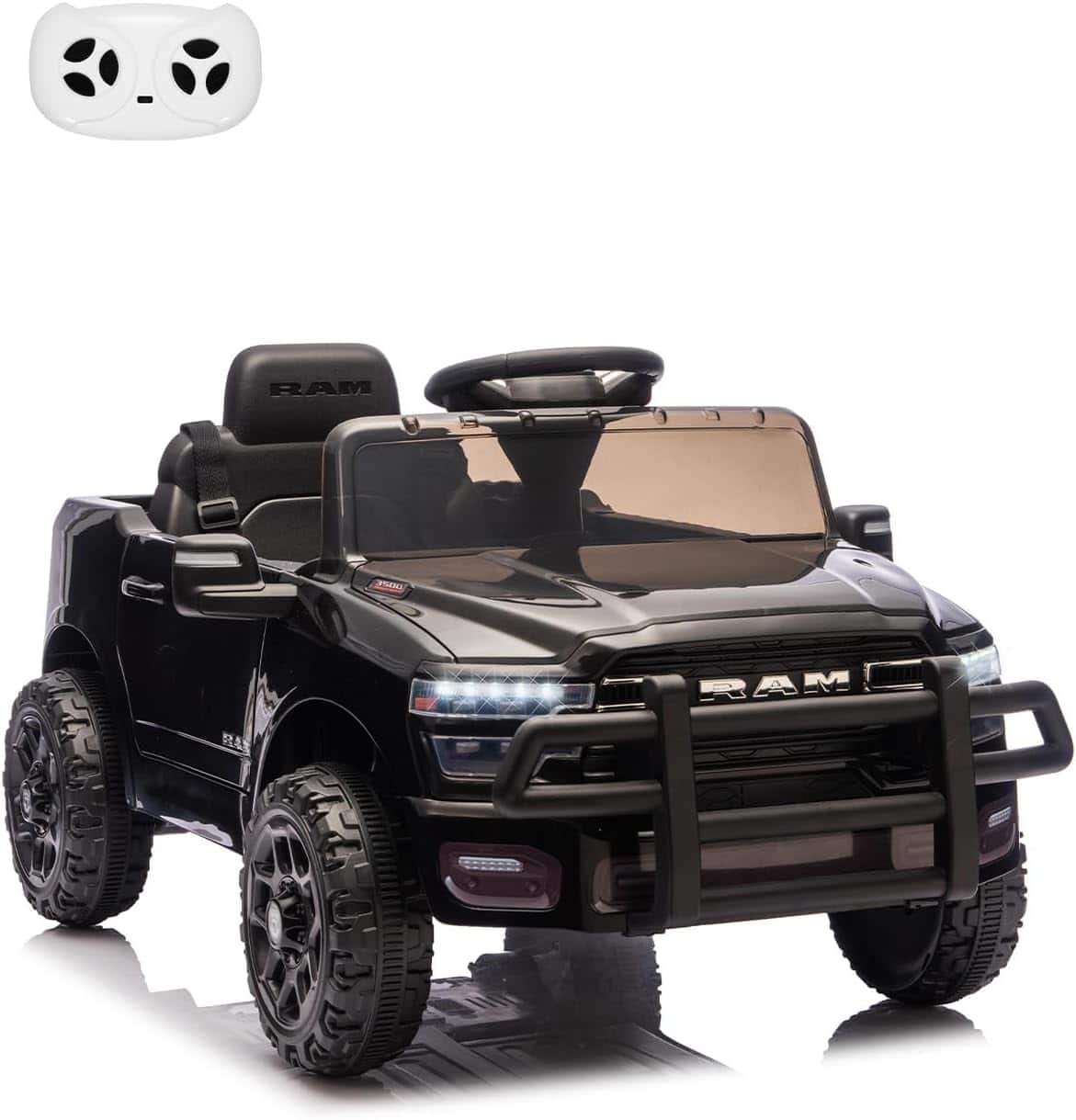 Jojoka - Kids Car,Licensed RAM 12V Electric Ride On Truck w/Remote Control,Ride On Car for Toddlers,Ride On Toys for Boys Girls - Black