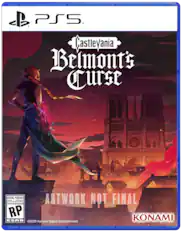 P1 PS5. Castlevania: Belmont's Curse. RATING PENDING. ARTWORK NOT FINAL. COTE 21 ATTENTE. RP. KONAMI. ESRB. 2026. Konami Digital Entertainment.