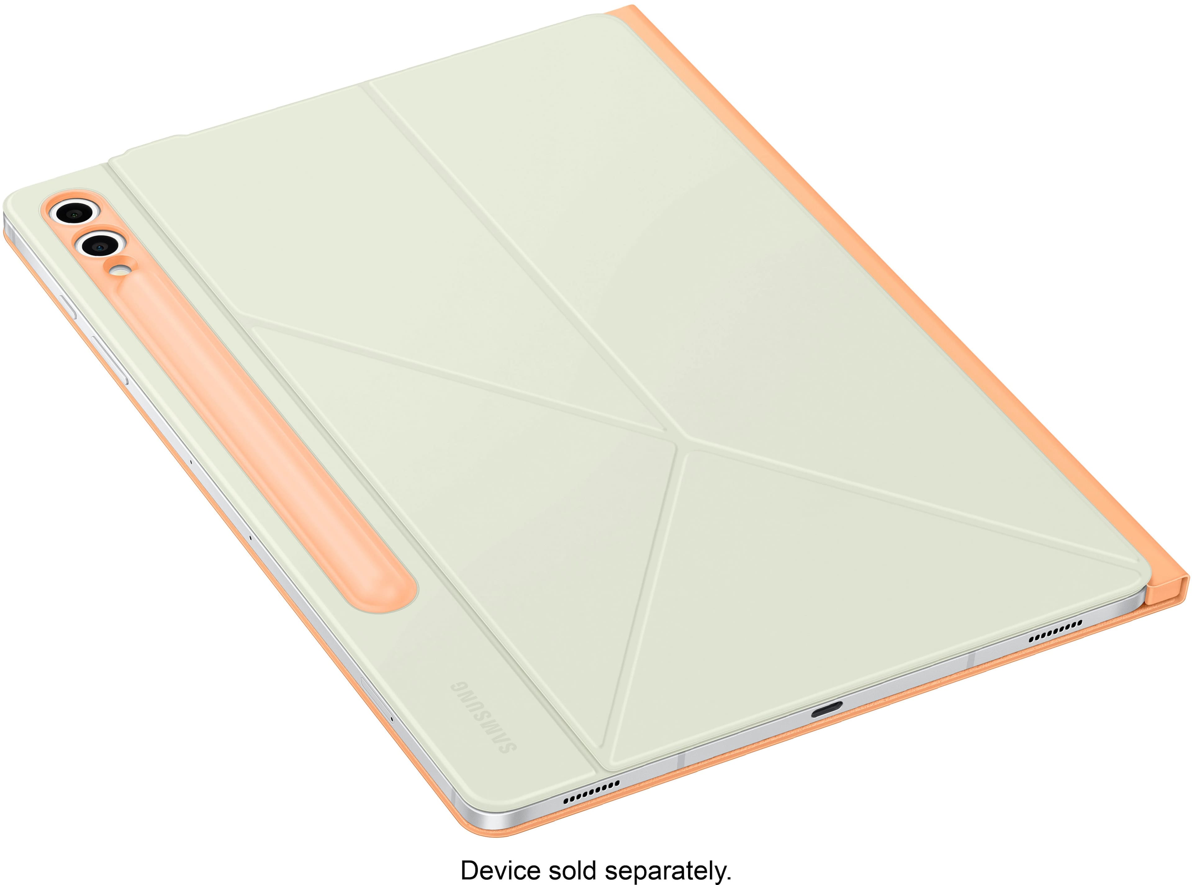 SAMSUNG 10.1" Tablet PC with Keyboard - White and Orange - Device sold separately.