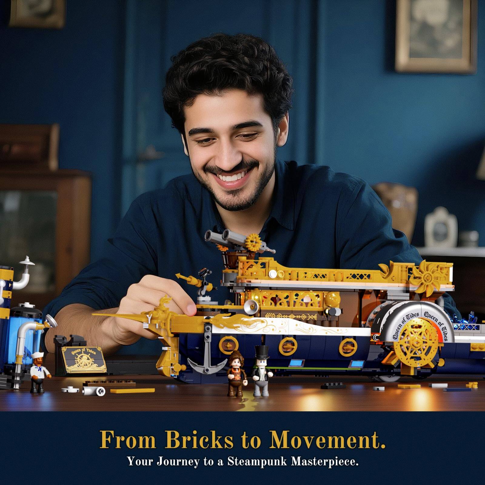 Tidea QUACE  
Tides 10 Queen Eldea  

From Bricks to Movement.  
Your Journey to a Steampunk Masterpiece.